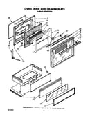 Oven door and drawer