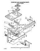 Cooktop and manifold