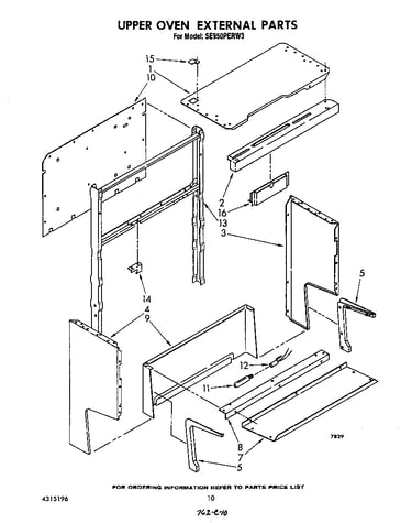 Upper oven external