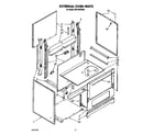 Whirlpool RF0100XRW3 external oven diagram