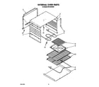 Whirlpool RF0100XRW3 internal oven diagram