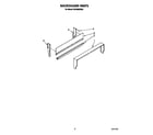 Whirlpool RF0100XRW3 backguard diagram