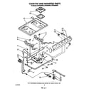 Whirlpool SF3300SRW2 cooktop and manifold diagram