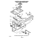 Whirlpool SF314PSRW3 cooktop and manifold diagram