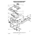 Whirlpool SF3117SRW2 cook top and manifold diagram