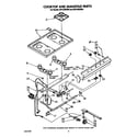 Whirlpool SF0100ERW3 cooktop and manifold diagram