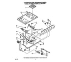 Whirlpool SF0100SRW5 cooktop and manifold diagram