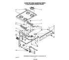 Whirlpool SS3004SRW2 cooktop and manifold diagram