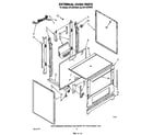 Whirlpool SF310PERW2 external oven diagram