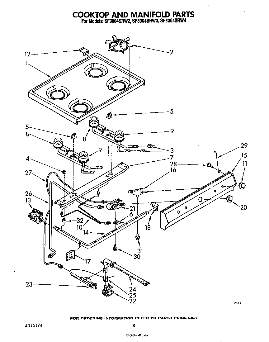 COOK TOP AND MANIFOLD