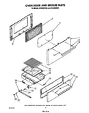 Oven door and broiler