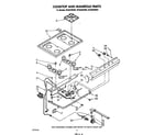 Whirlpool SF302ESRW3 cooktop and manifold diagram