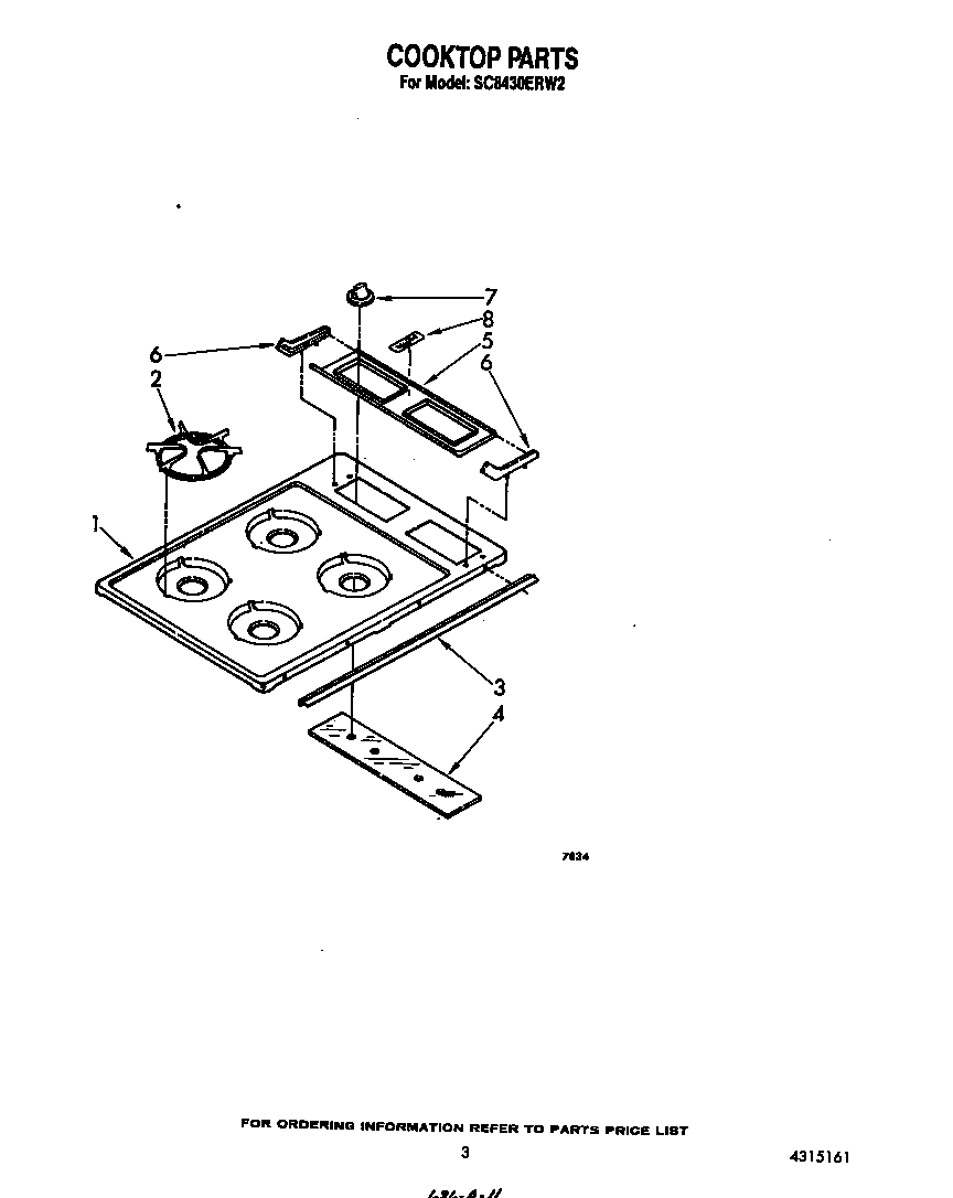 Cooktop parts