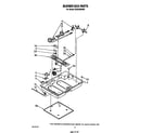 Whirlpool SC8430SRW2 burner box parts diagram