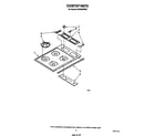 Whirlpool SC8430SRW2 cooktop parts diagram
