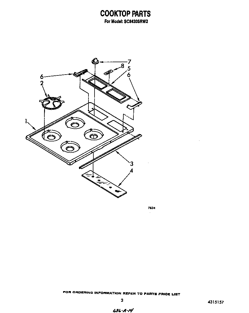 Cooktop parts