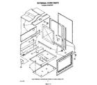 Whirlpool SF396PEPW1 external oven diagram