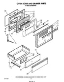 Oven door and drawer