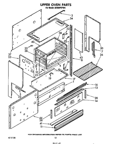Upper oven