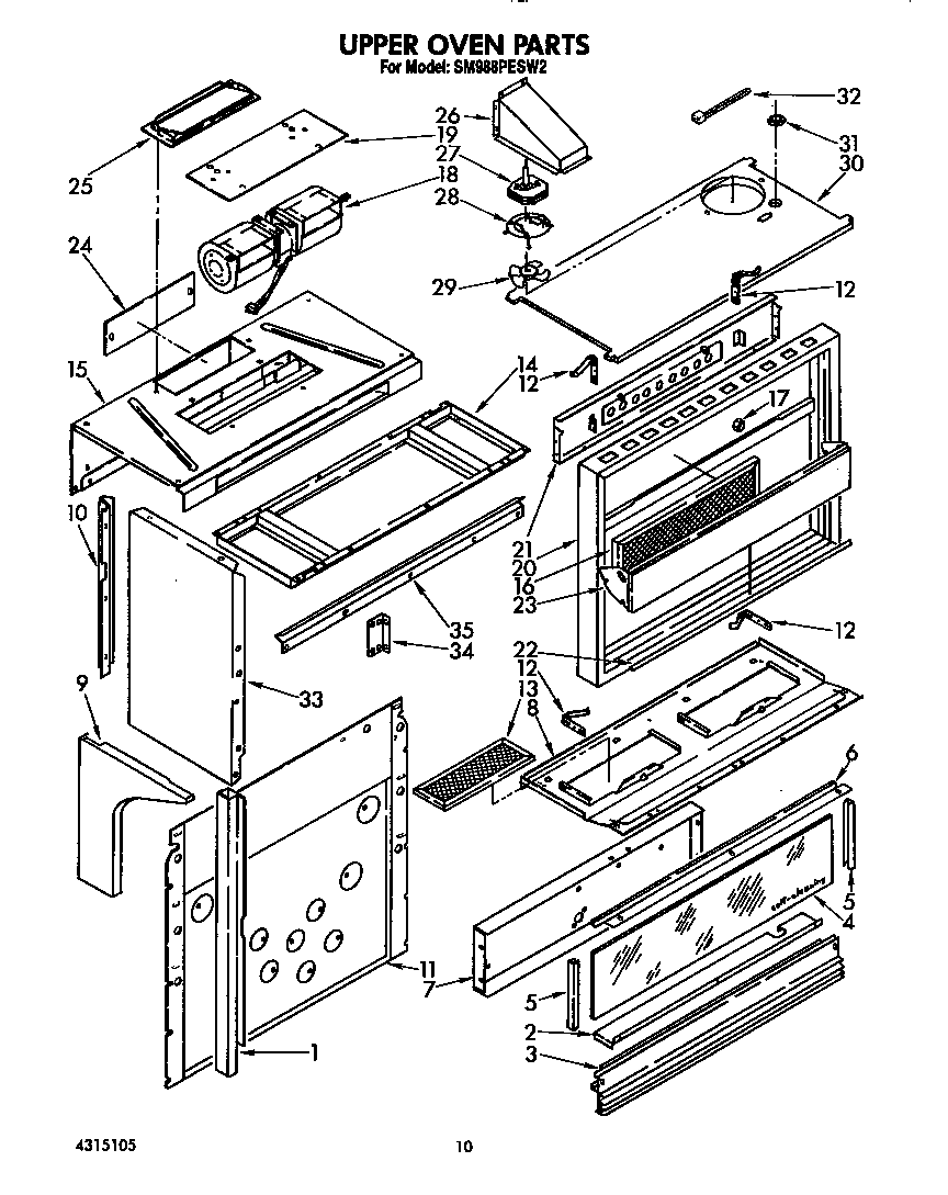 Upper oven