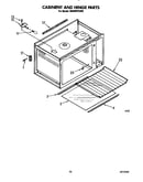 Cabinet and hinge