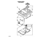 Whirlpool SM988PESW2 cooktop diagram