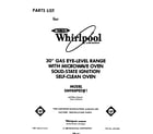 Whirlpool SM988PESW1 front cover diagram