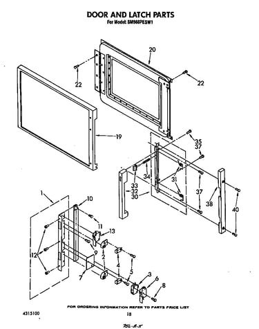 Door and latch