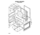 Whirlpool SF395PEPW3 external oven diagram