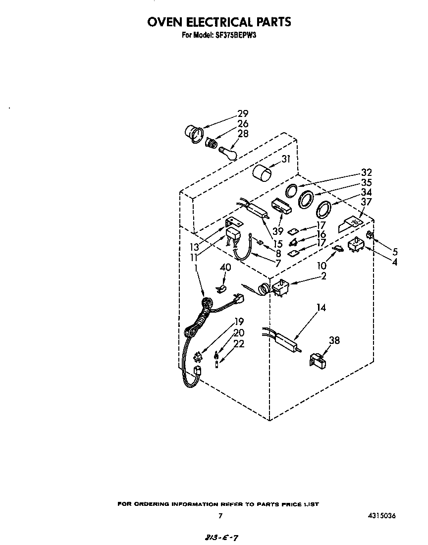 Oven electrical