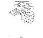 Whirlpool SS333PSTT0 cook top and manifold diagram