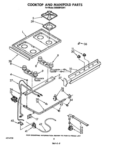 Cooktop and manifold