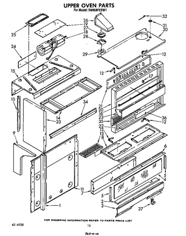 Upper oven