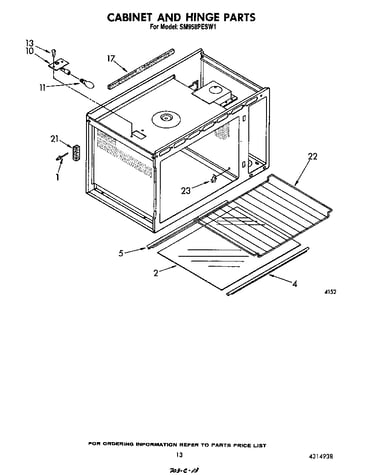 Cabinet and hinge