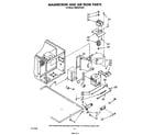Whirlpool SM958PESW1 magnetron and airflow diagram