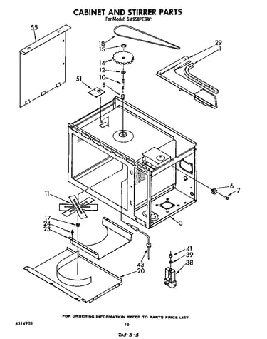 Cabinet and stirrer