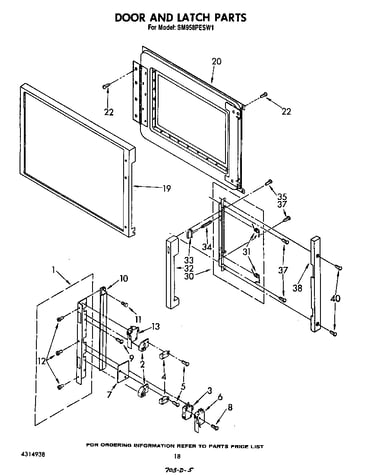 Door and latch