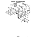 Whirlpool SS313PETT0 cook top and manifold diagram