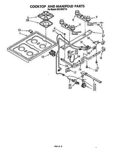 Cook top and manifold