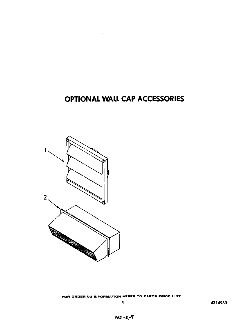 Optional wall caps