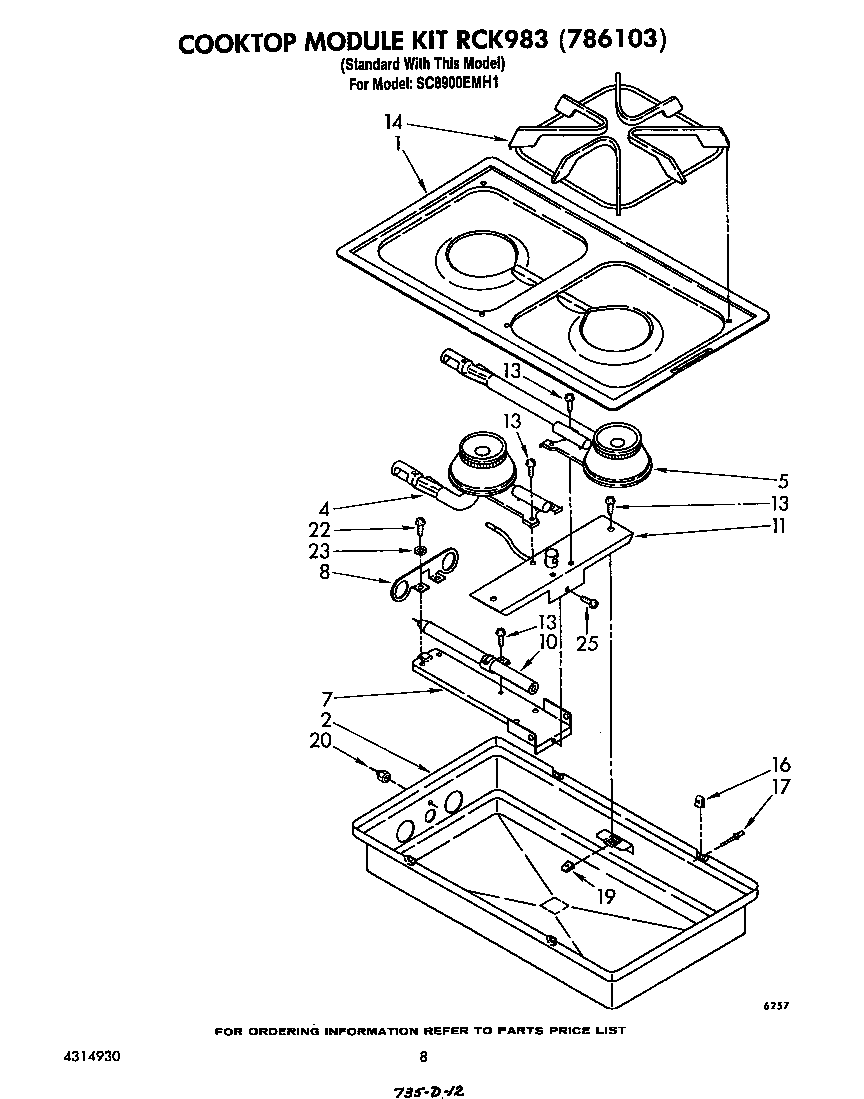 Cooktop rck 983 (786103)
