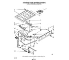 Whirlpool SF3001SRW0 cooktop and manifold diagram
