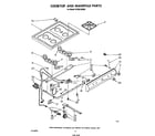 Whirlpool SF3021ERW0 cooktop and manifold diagram