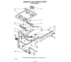 Whirlpool SS3004SRW1 cooktop and manifold diagram