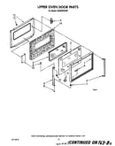 Upper oven door