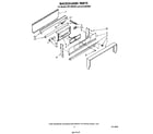 Whirlpool SF514ESRW1 backguard diagram