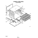 Whirlpool SF0140SRW1 internal oven diagram
