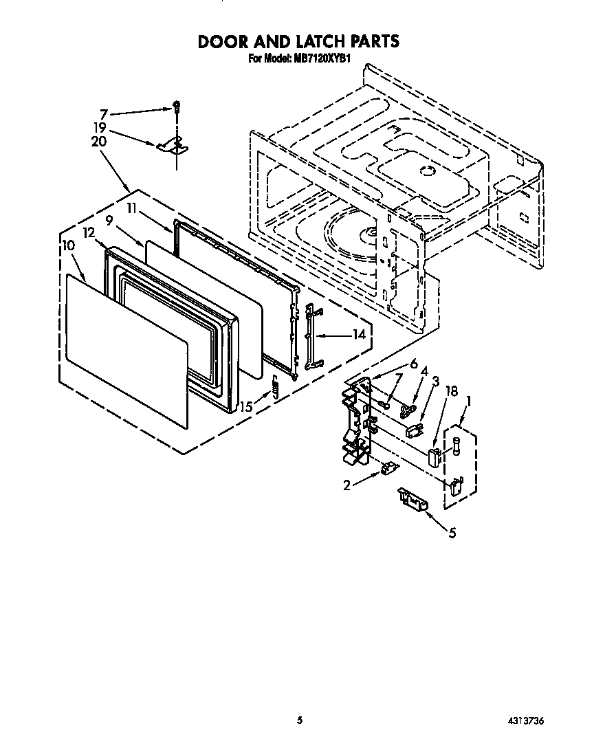 DOOR AND LATCH