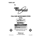 Whirlpool MB7120XYB0 front cover diagram