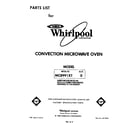 Whirlpool MC8991XT0 front cover diagram